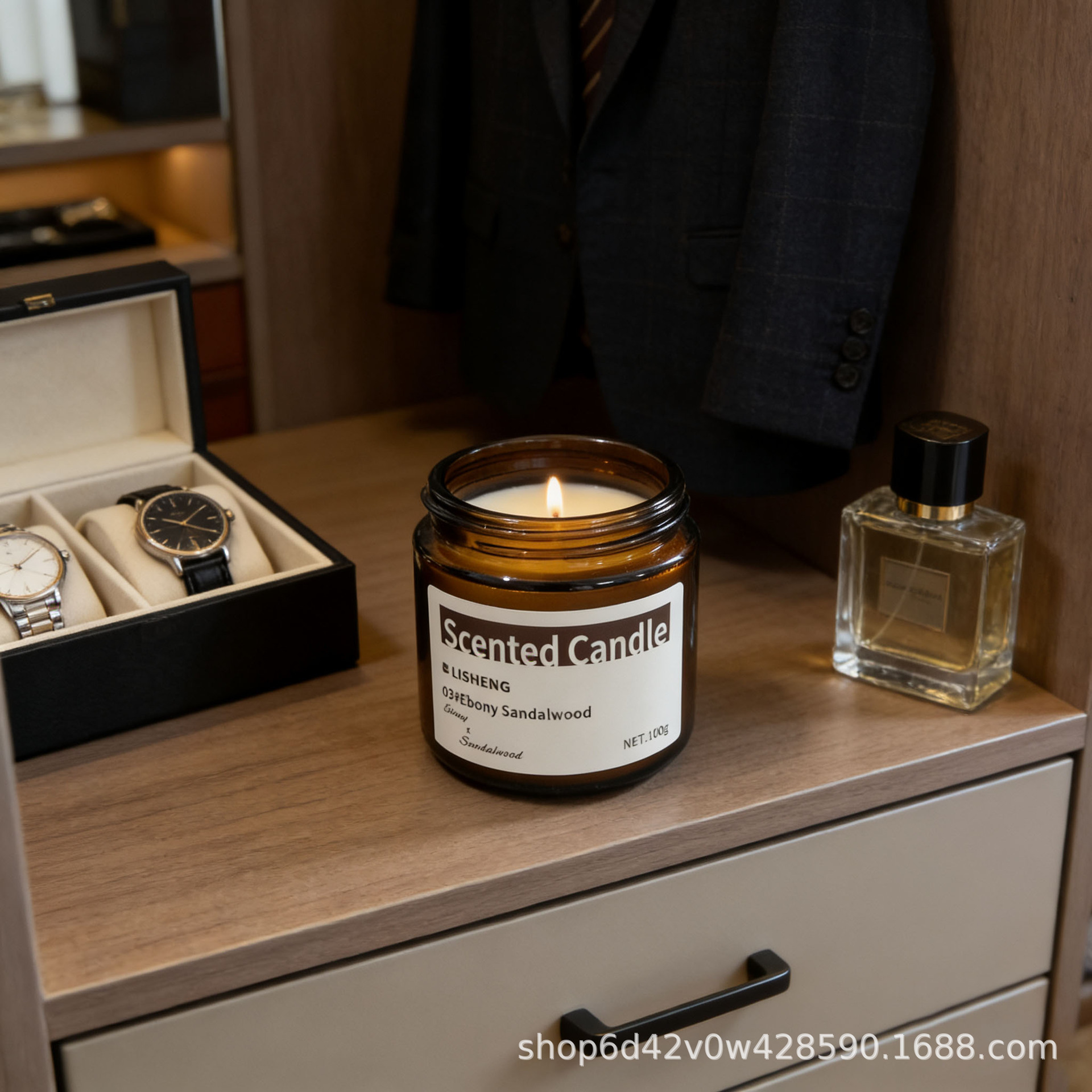 香薰蜡烛熏香家用室内持久小众高级伴手礼盒卧室香氛精油香薰蜡烛详情4