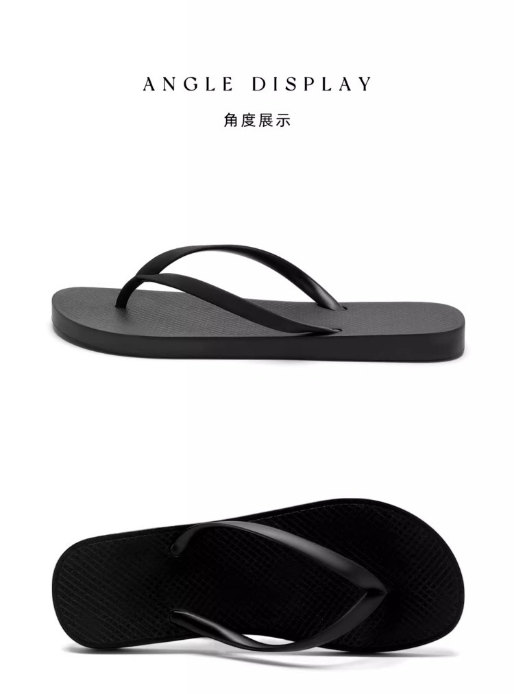 2025新款黑色人字拖女夹脚凉拖鞋女夏季外穿防滑平底跟沙滩鞋批发详情17