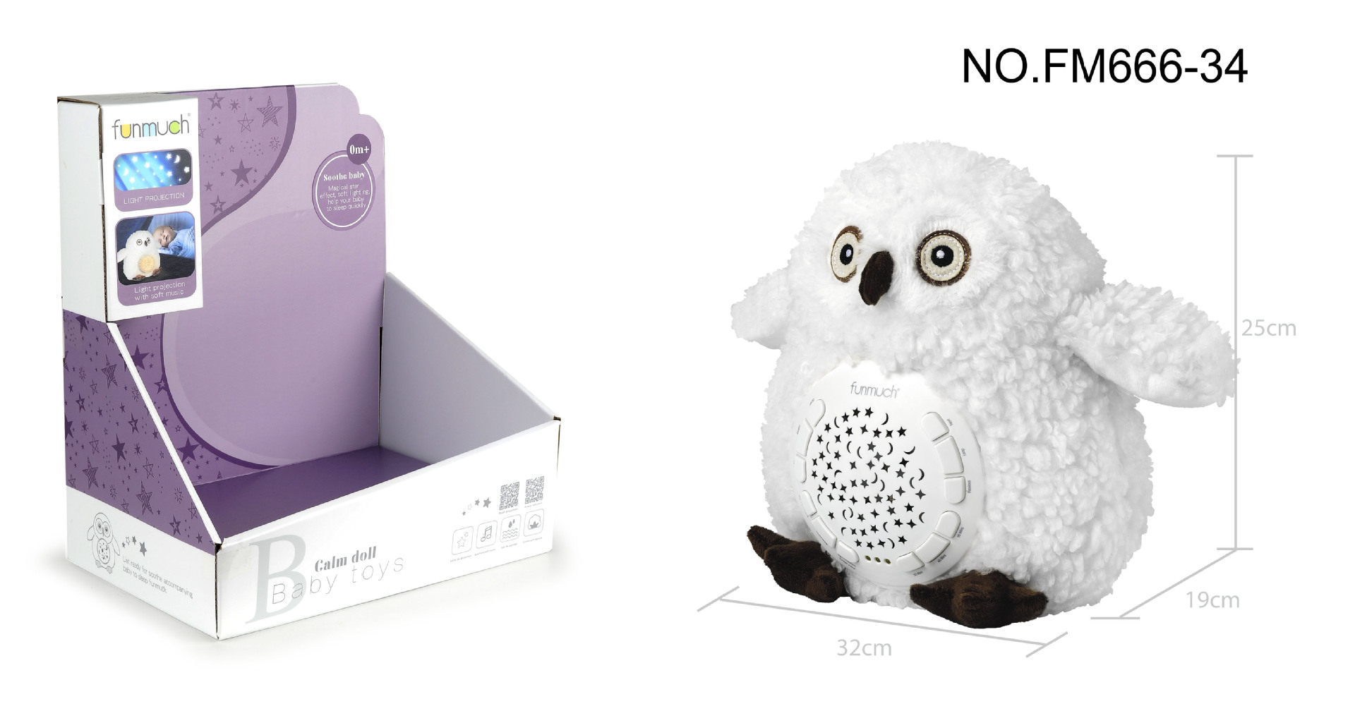 Cross-border Baby 12-key Soothing Projection plush toy Music Starry Sky Lullaby Infant sleep Soothing toy pic 18