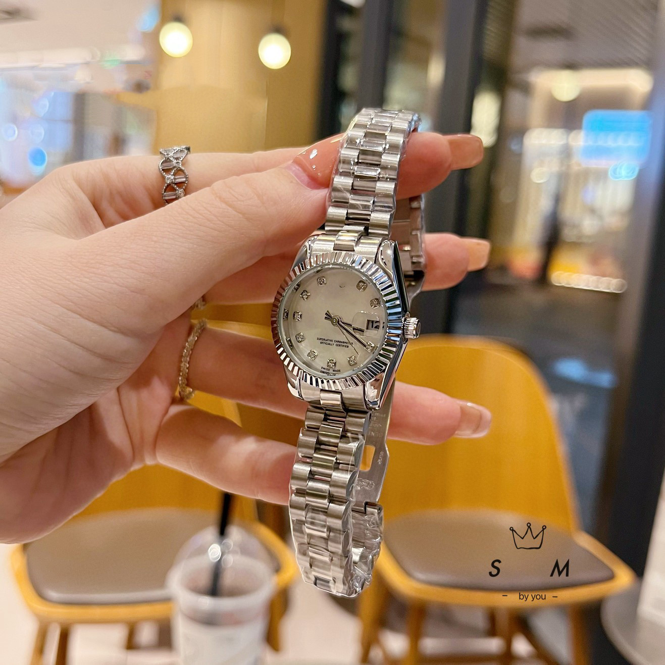 微商劳力家士日志系列时尚潮流钢带手表女名表石英手表女男代发详情24