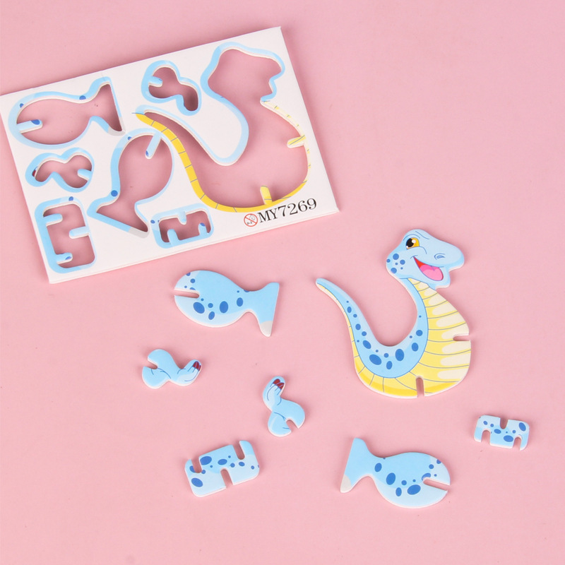 DIY泡沫手工恐龙拼图立体益智早教拼装小拼图地摊热卖详情5