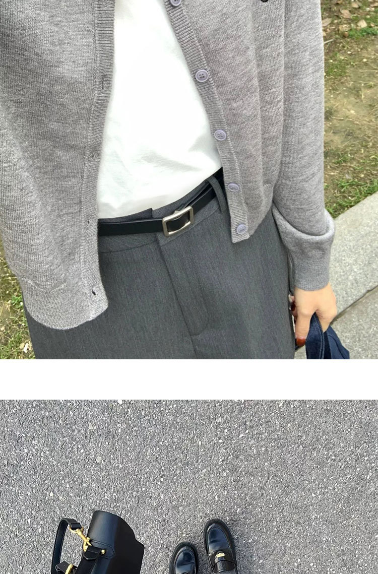 春秋百搭裙裤抗皱修身显腿短裙女高腰a字裙内衬包臀西装半身裙详情7
