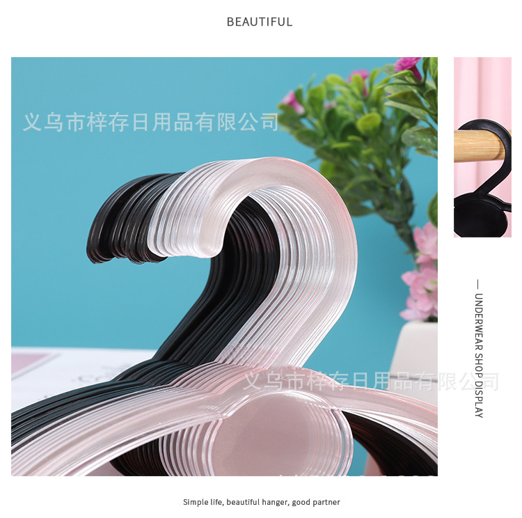 多功能加厚围巾架榉木衣架面具儿童裤夹手套JK衣架收纳架家用详情6