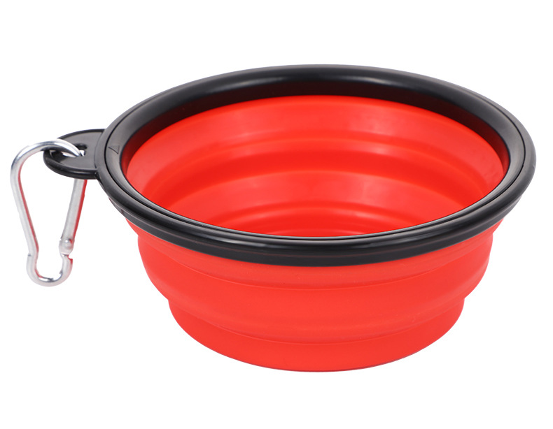 Portable pet folding bowls, silicone outdoor dog basins, cute dog food utensils, various styles of pet supplies wholesale pic 15