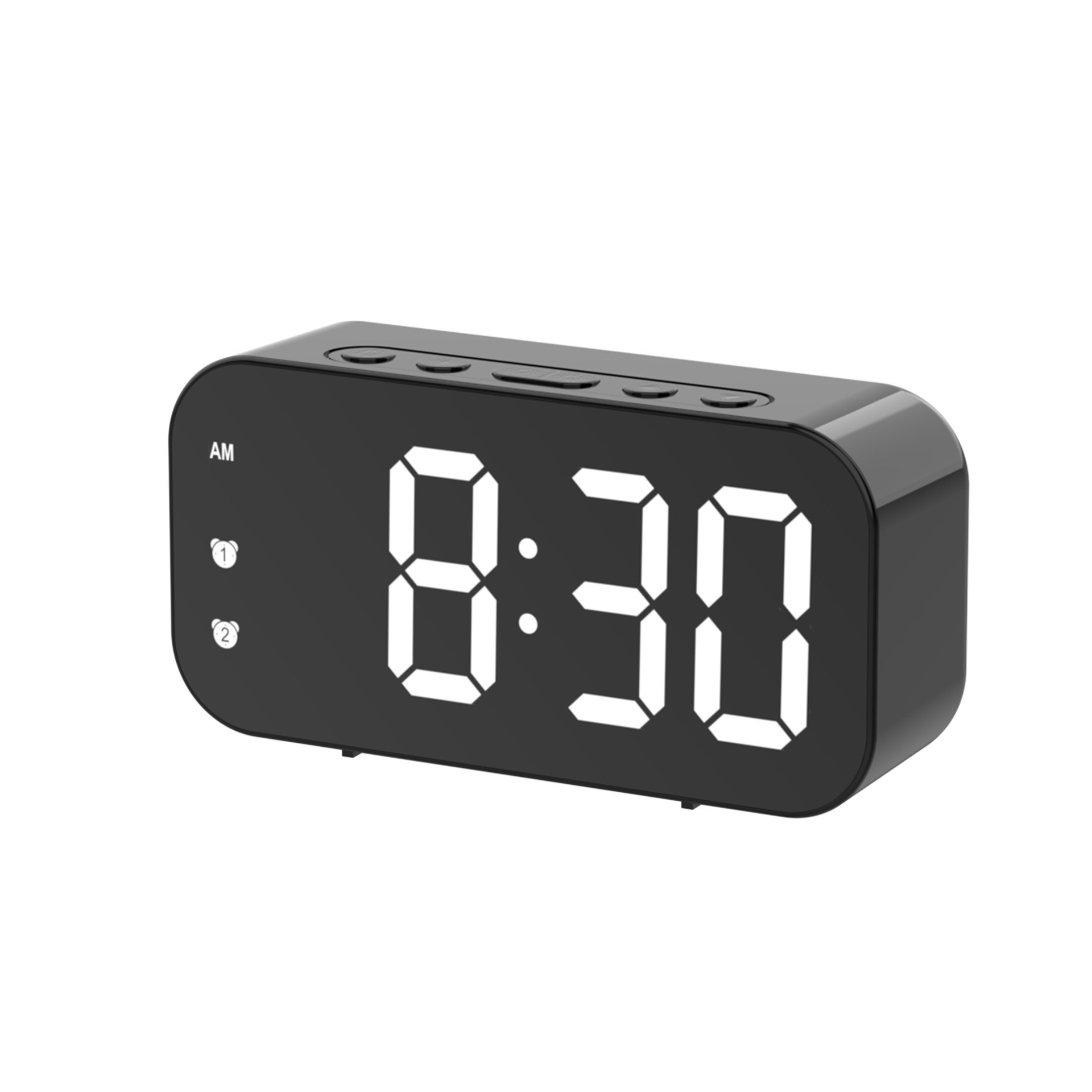 Color screen simple LED electronic alarm clock, student plug-in dual-purpose small alarm clock, digital clock, voice-controlled temperature clock pic 23