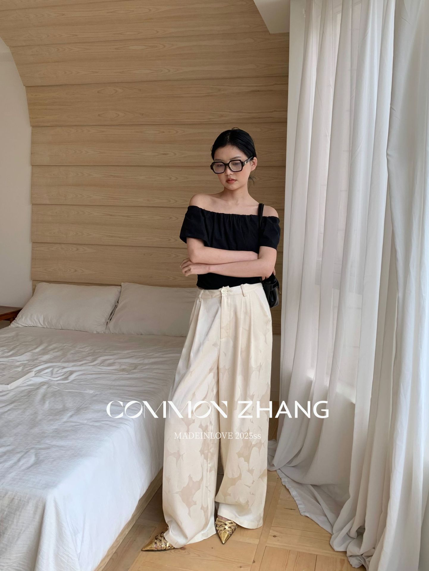 CZ ZHANG夏季韩版通勤时髦质感低腰阔腿垂感拖地百搭休闲裤B21335详情28