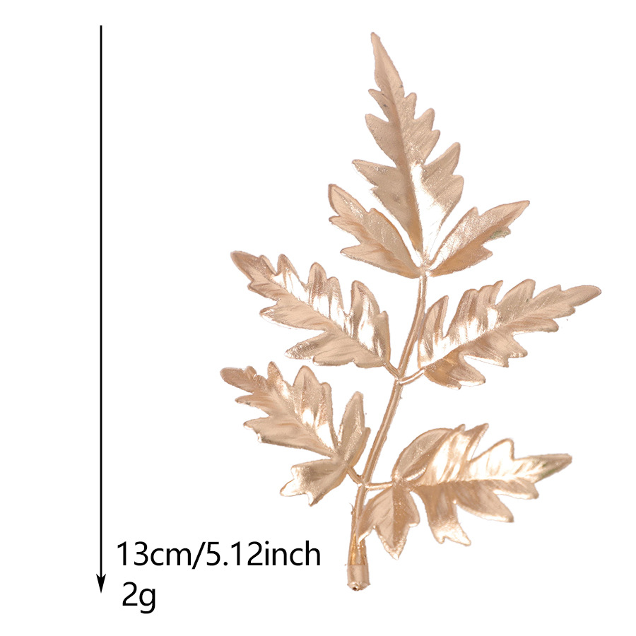 复古植物配件仿真金色叶子手工插花配件节日装饰仿真花跨境代发详情30