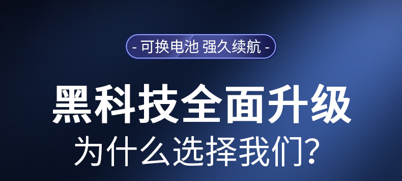 2025创新可换电池type-c快充双电弧打火机防风usb智能点火器批发详情5