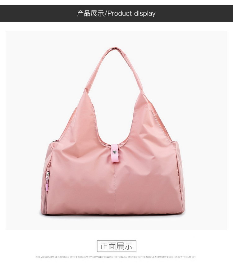 运动瑜伽包女可印LOGO游泳训练大容量健身包轻便单肩手提旅行袋男详情19
