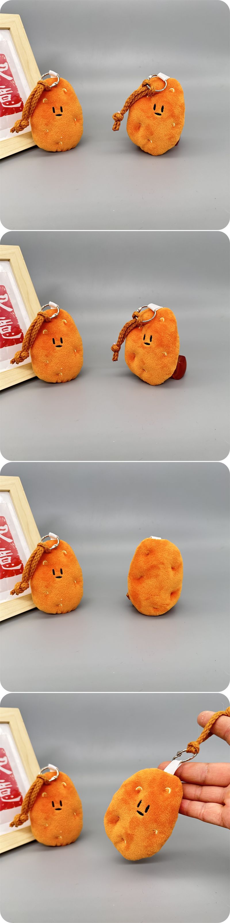 Creative claw machine plush toys, funny vegetable series, scallion, ginger and garlic pendants, broccoli keychains, and small gift batches pic 22