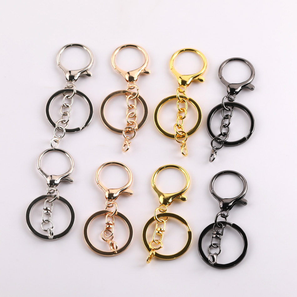 Round dragon buckle, crayfish buckle, 8-shaped buckle, four-link chain, diy metal bag buckle, connecting pendant, accessory material pic 1