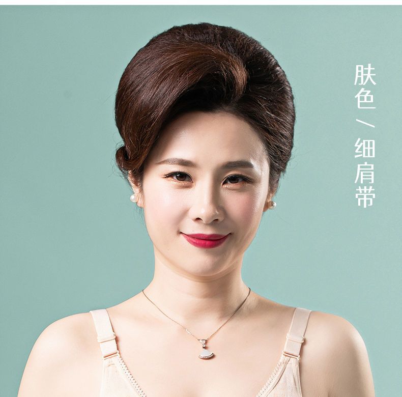 莫代尔棉妈妈内衣背心式前扣文胸无钢圈中年妇女大码夏季薄款胸罩详情32