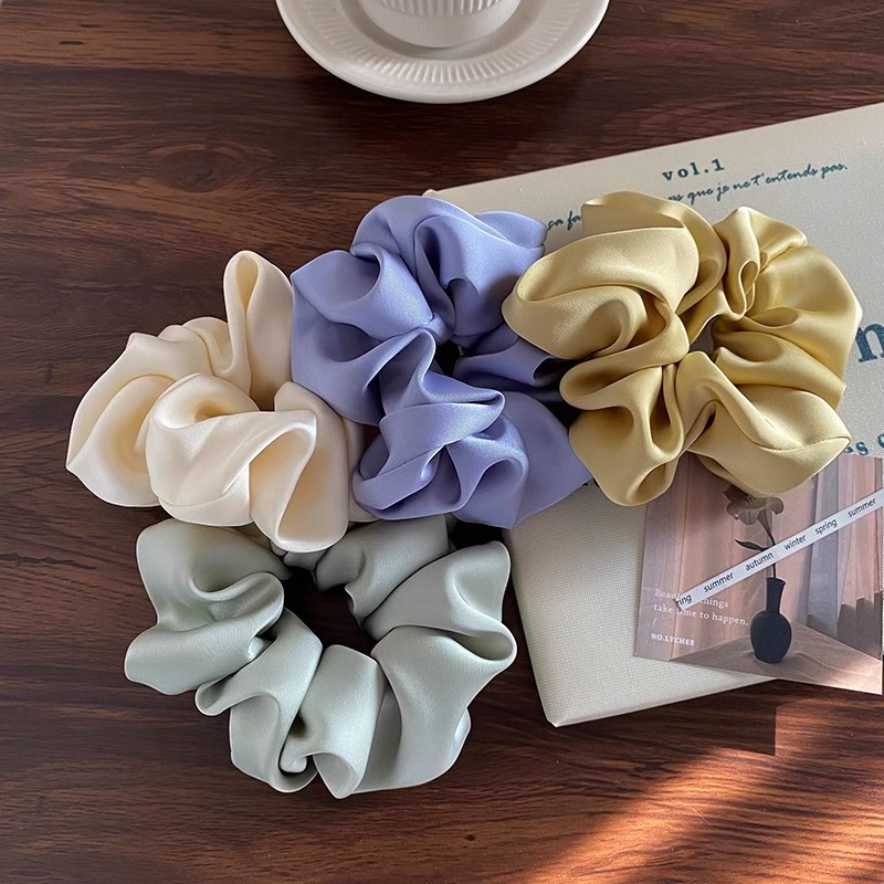 Korean InS-style simple and versatile large intestine hair tie headband, French high-end style, trendy hair tie, Japanese and Korean hair accessories pic 2