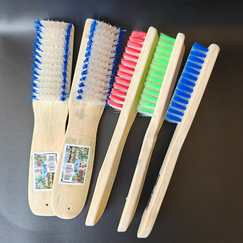 【 Outside 】 Thickened labeled bamboo shoe brush 280 yuan per piece, thickened bamboo shoe refreshing large long-handled durable shoe cleaning brush, daily use street stall 2-yuan store wholesale pic 2