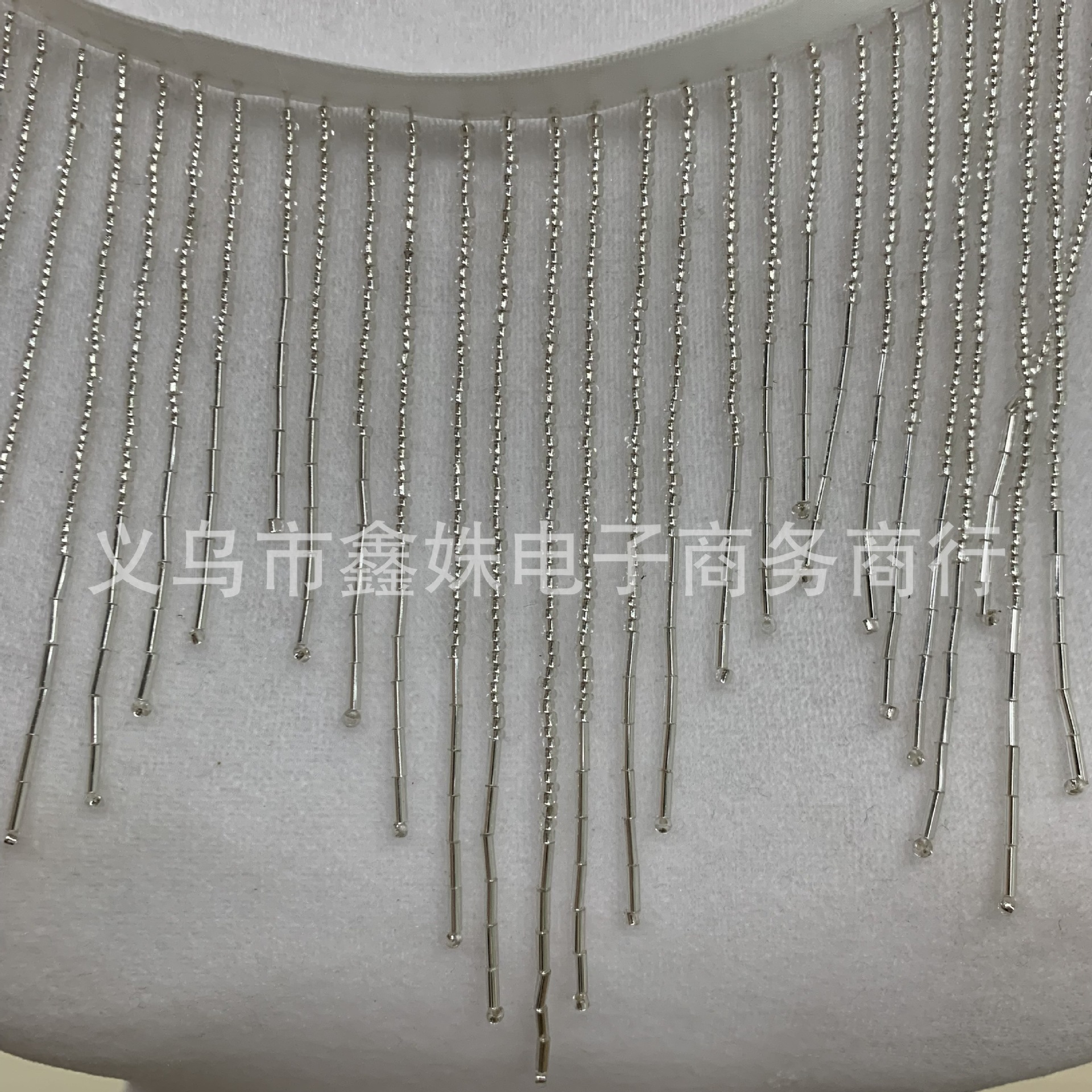 Glass tube, two-color lace, beaded, dance costume, tassel beads, clothing accessories and accessories pic 8