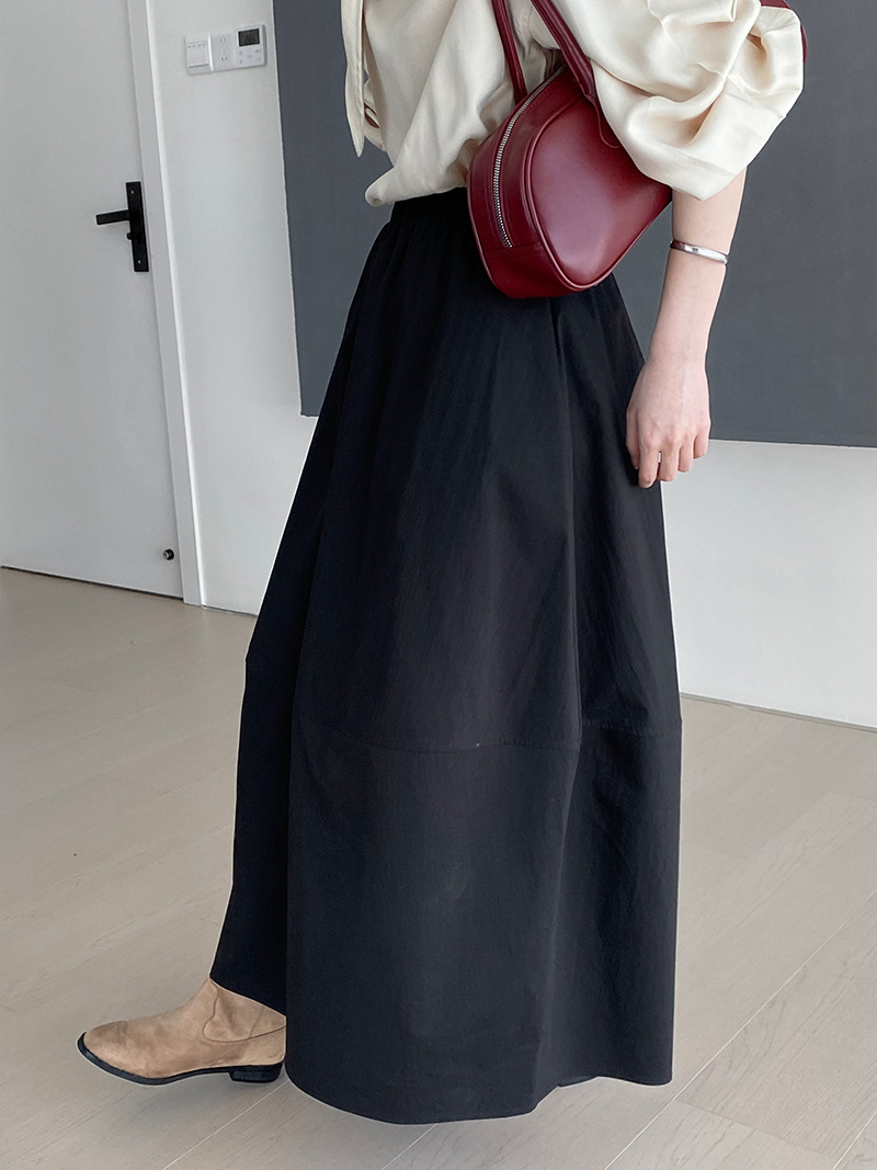 那末 本期主推 搭全店的半身裙！极简通勤百搭松紧腰长裙女2135详情21