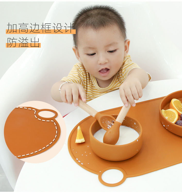 隔热垫子餐桌硅胶餐垫耐高温锅垫防烫杯垫幼儿园防水防油餐盘垫详情14