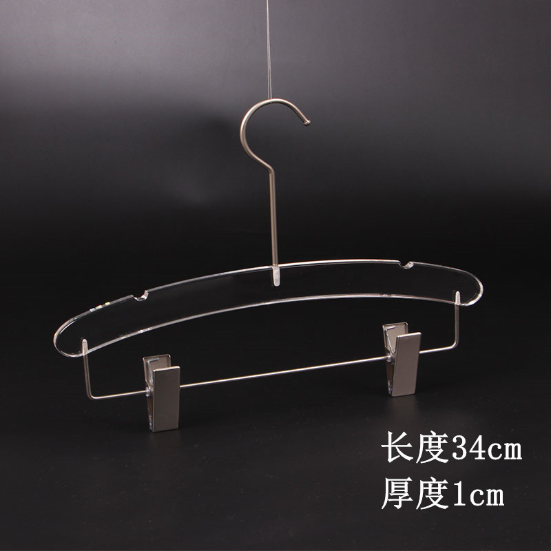 透明衣架服装店水晶男装高档衣服挂新款烟灰衣撑展示架水晶裤架详情17