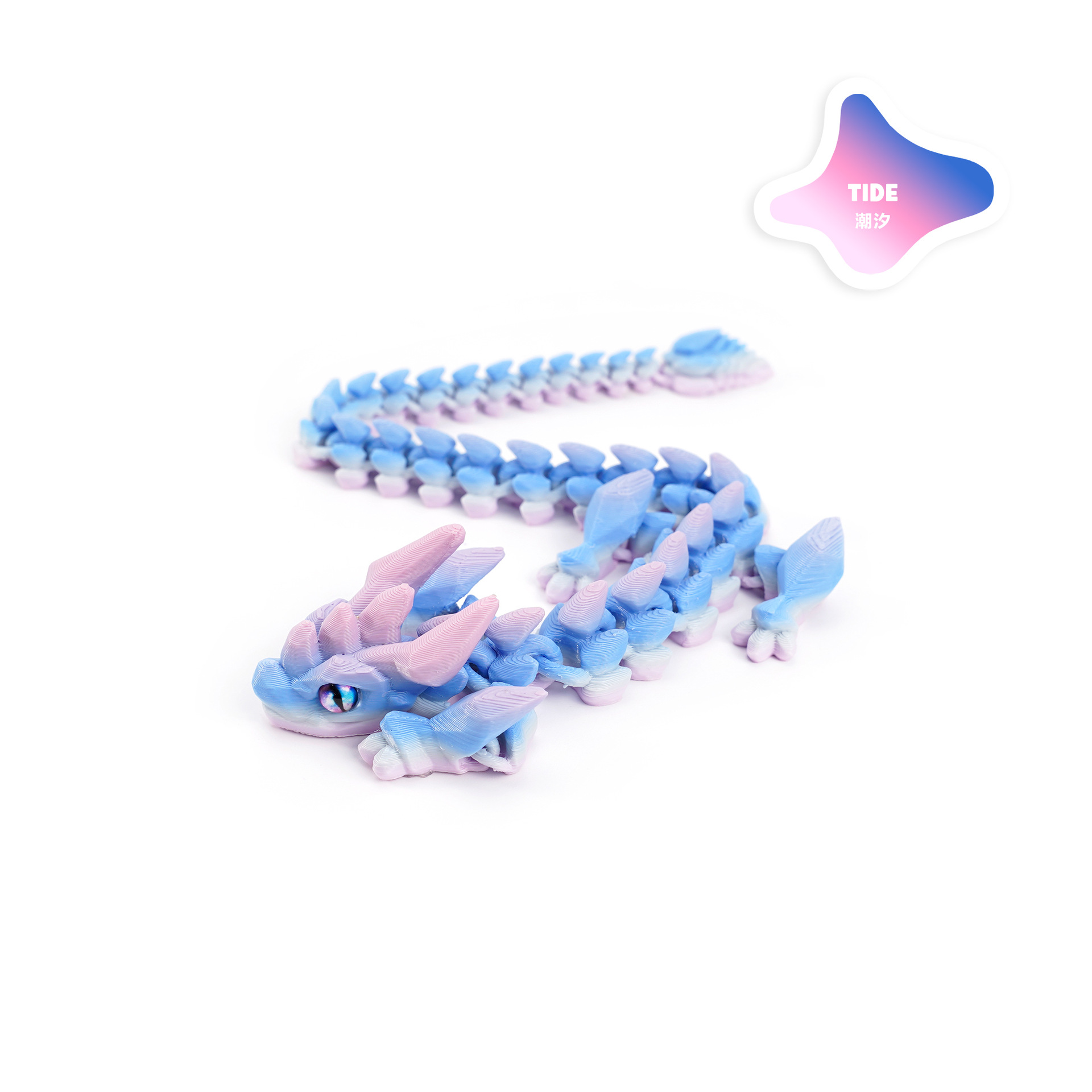 A new 3D printed cross-border bestseller, articulated crystal horned dragon figure-making set, decorated with the divine dragon pic 17