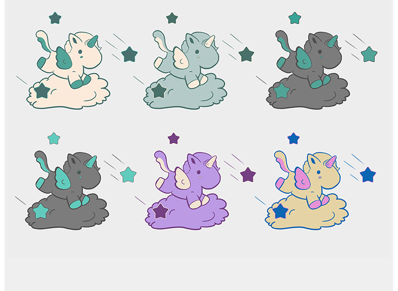 Unicorn frosted drawstring bag, towel and sock plastic packaging bag, PE thickened drawstring bag, underwear packaging drawstring bag pic 35