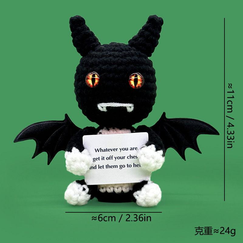 Wholesale and customization of white ghost-shaped crocheted dolls, plush toys and trendy toys pic 12