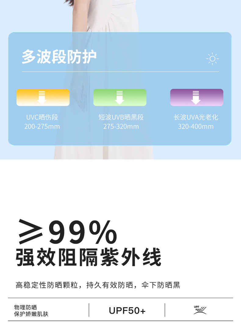 碳纤维超轻彩胶伞防晒紫外线遮阳太阳伞轻量羽毛伞广告定 制logo详情9