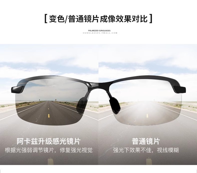 智能变光眼镜男士日夜两用驾驶自动变色偏光司机开车专用太阳墨镜详情24