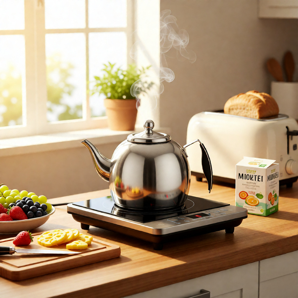 Household stainless steel teapots for tea brewing, restaurants with tea strutters, tea kettles, hotels and restaurants, water kettles, planetary mother and child kettles pic 5