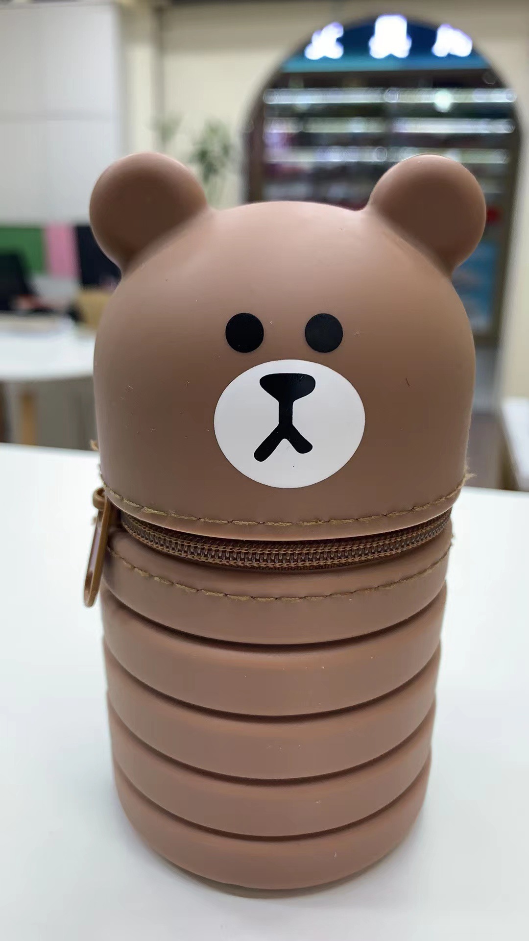 学生笔袋文具硅胶笔袋卡通可伸缩笔筒文具学习用品厂家批发可定详情12