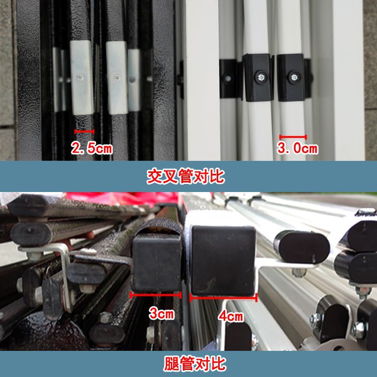 Sunshade canopy, stall umbrella, advertising tent, four-corner tent umbrella, square large umbrella, cart canopy, ground stall rain shelter, four-legged sun umbrella pic 5