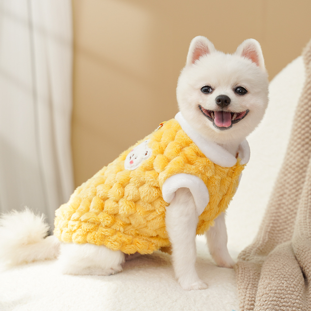New autumn and winter collection of dog towing clothes, Bichon Frise pet, Teddy, Schnauzer cat supplies with fleece for wholesale pic 19