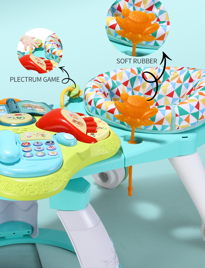 Baby three-in-one multi-functional rotating game table toy, early education and enlightenment learning table for newborns aged 1-3 pic 13