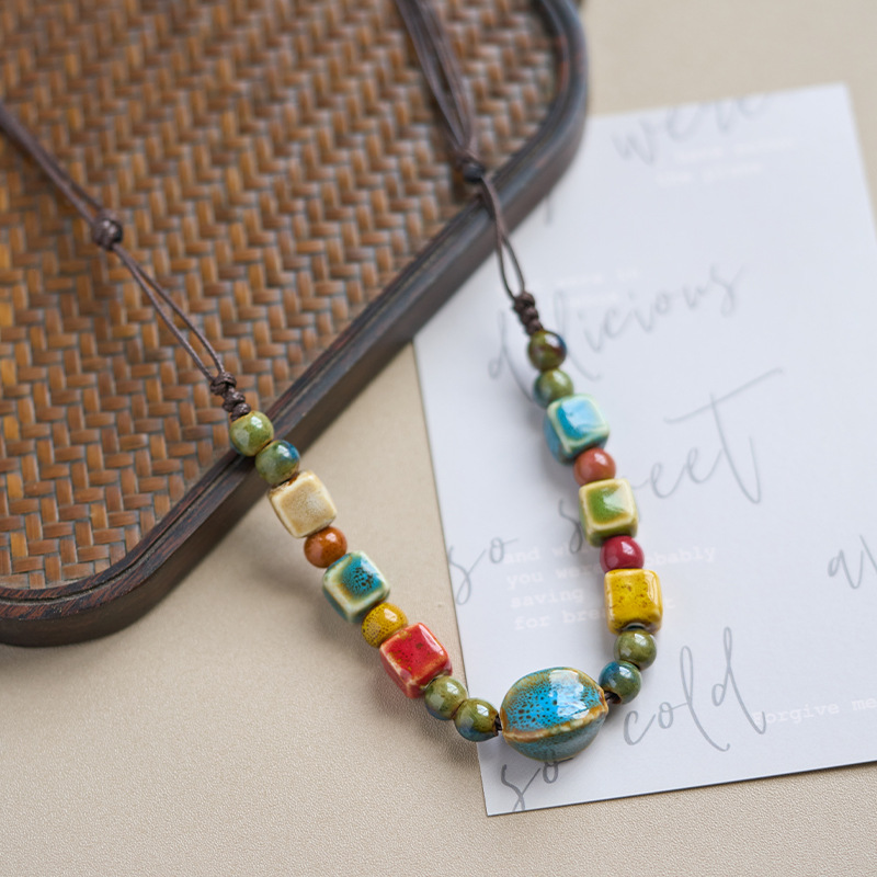 景德镇陶瓷项链饰品批发项链百搭高级感女生文艺新中式礼物首饰详情13