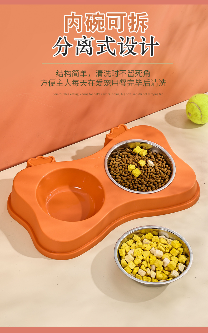 Кошачья миска для собак защищает от опрокинутых кошек, которые пьют воду из риса pic 3