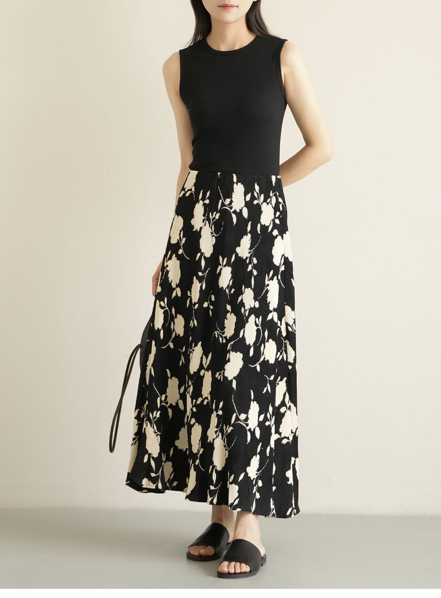 夏季纯棉小圆领吊带背心女纯欲风外穿工字宽肩带遮副乳内搭上衣详情11