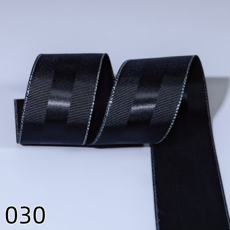 Hilo de satén medio cinta de borde de plata ropa juguetes accesorios tocado banda de pelo caja de regalo embalaje venta directa de fábrica 100 yardas pic 4