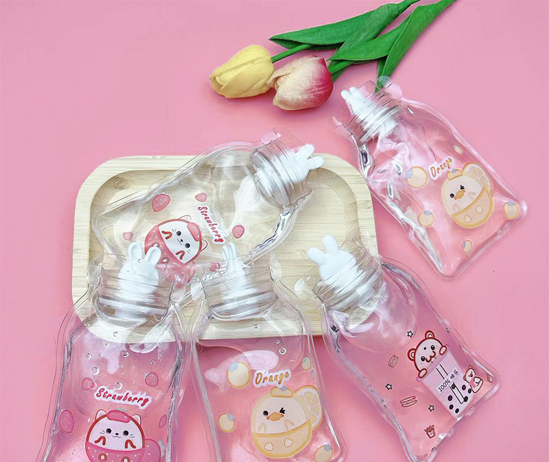 冬季透明热水袋卡通PVC可爱暖身暖水袋学生冲水暖宝宝logo防漏详情7