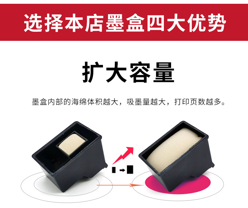 适用小&米打印机墨盒米&家喷墨打印一体机 大容量易加墨黑色彩色详情7