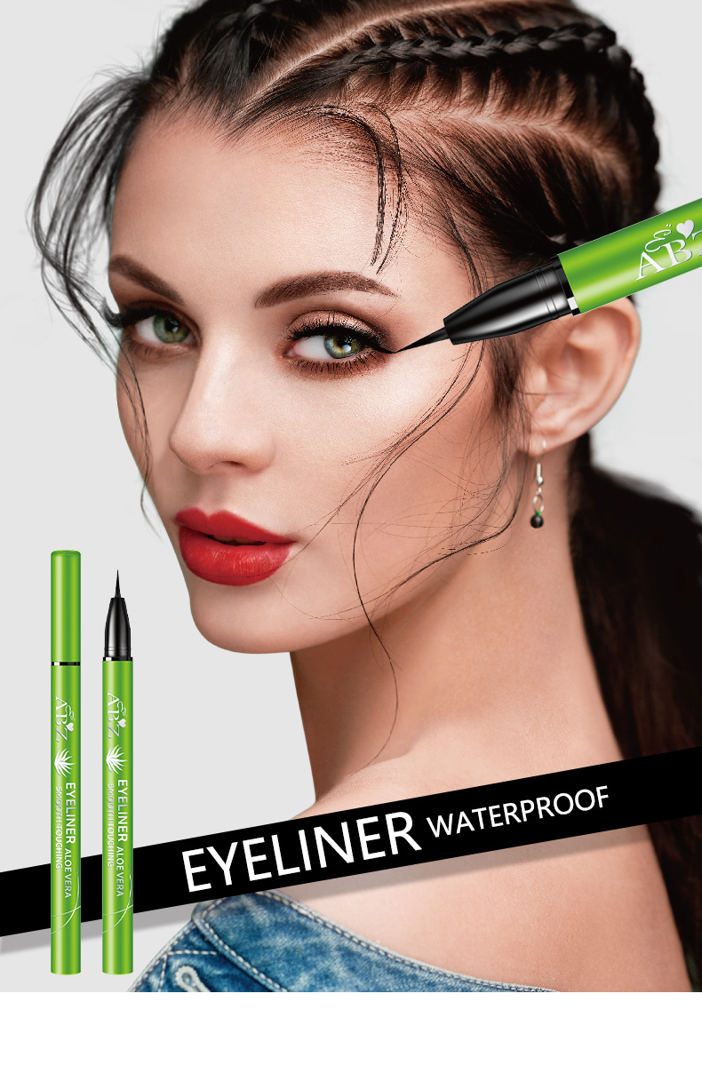 跨境外贸现货ABZ眼线笔防水持久不晕染顺滑芦荟眼线笔彩妆加工批详情3