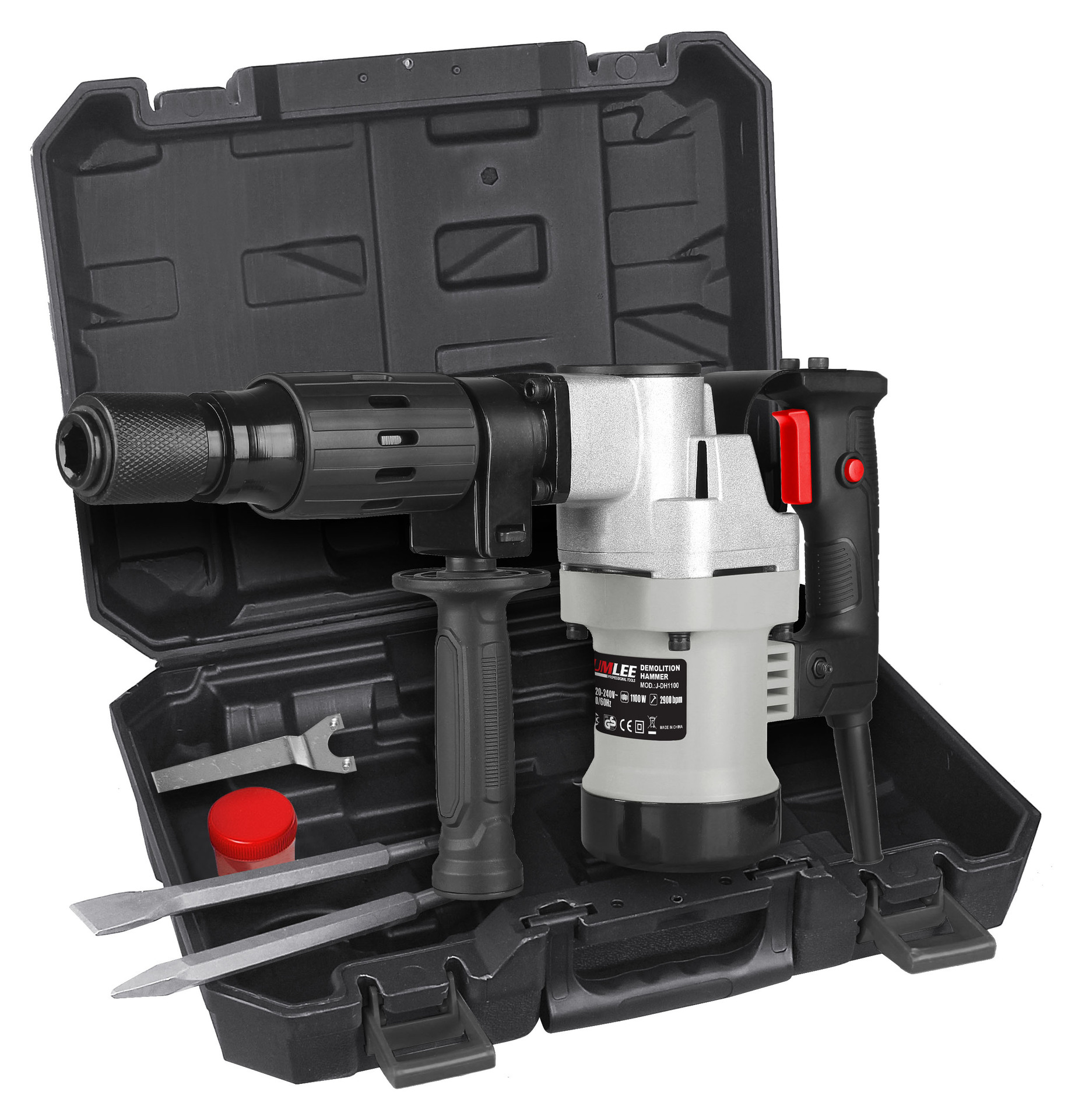 Electric pickaxe, electric hammer, lithium battery brushless electric pickaxe, high-power concrete electric draft, impact drill, three-purpose electric drill, rotary impact drill pic 1