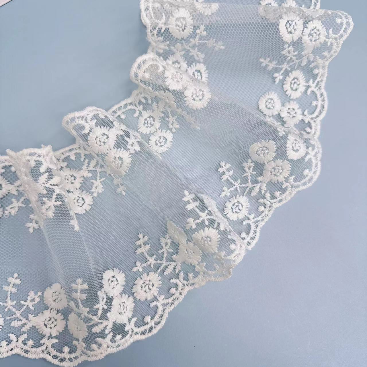 热销发饰花边曲牙花边刺绣花边帽子鞋包服装花边服装辅料花边花边辅料详情2