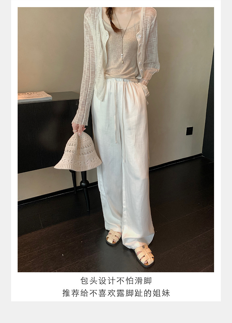 葡萄妈studiolee 时髦编织圆头镂空百搭包头懒人一脚蹬半拖外穿女详情9