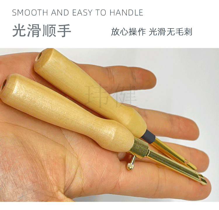 木柄戳针工具套装玻璃胶枪五金工具46件套修表126件套工具箱详情6
