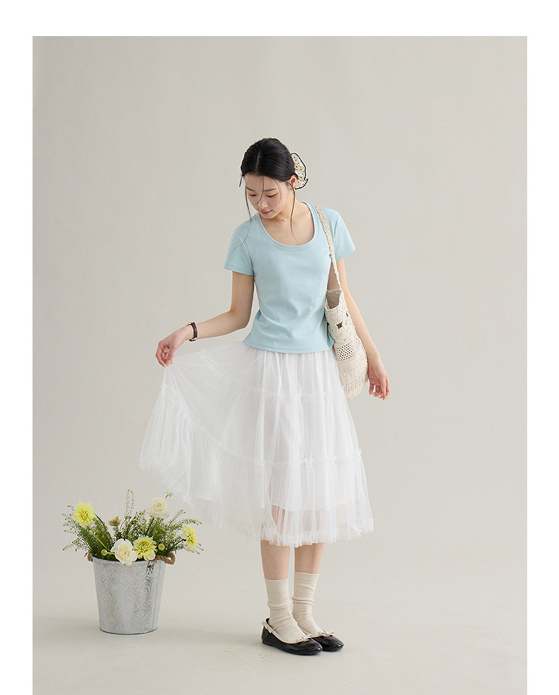 【 Blockbuster B: Super Comfortable Double-collar T-shirt with Upgraded Fabric 】 Spring short-sleeved T-shirt pic 101