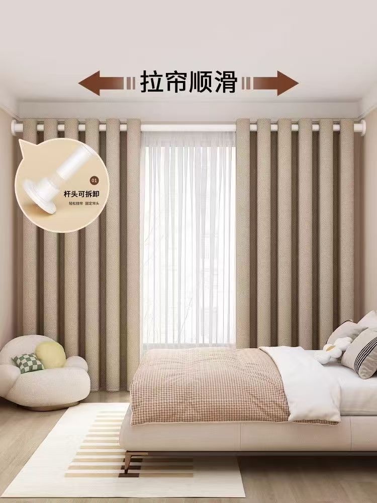 免打孔伸缩杆晾衣杆多功能伸缩杆窗帘杆挂衣杆阳台家用浴帘杆单杆详情15