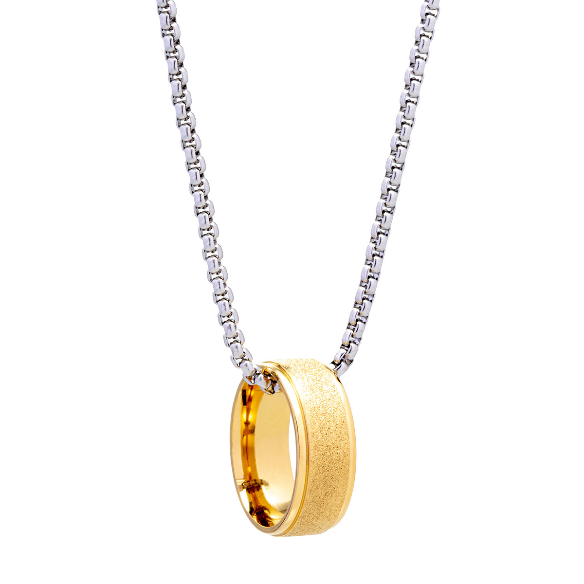 The 2024 Douyin bestseller 60mm pearl chain couple titanium steel necklace is a stylish, versatile and high-end sweater chain pic 6