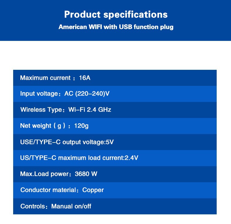 أداة التوصيل الذكي Wifi Wefi Wefi Europe Up: Up، Up، Up، Tuya Web pic 8