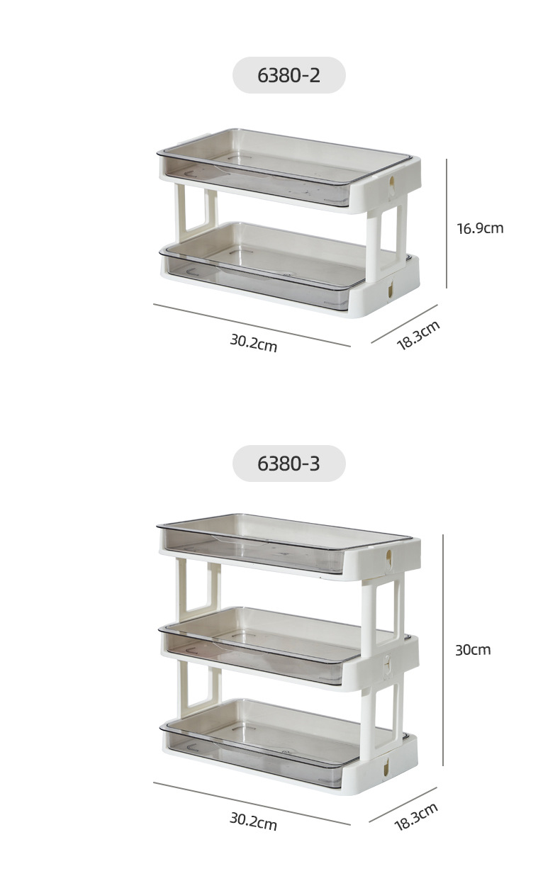 ins风化妆品收纳架多层抽屉式桌面置物架浴室梳妆台多功能收纳盒详情2