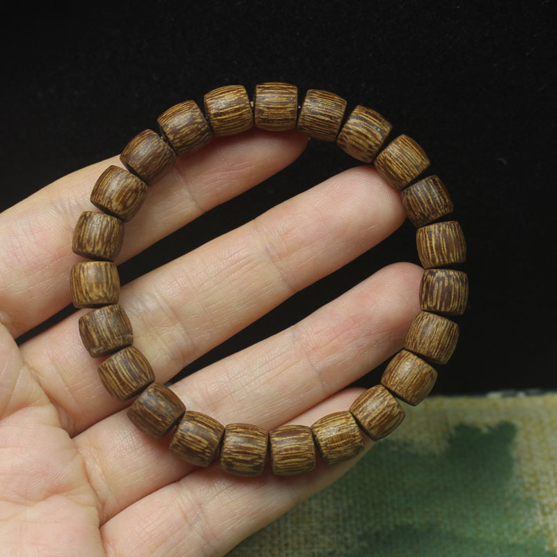 沉香木圆满款20mm手串老型珠算盘珠手链国风文玩佛珠念珠手饰详情16