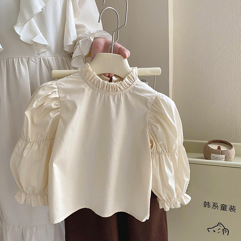 女童2025春秋季新款可爱时尚三件套打底衫单排扣上衣长裤套装外贸详情10